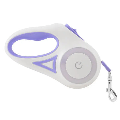 Pawzseek LED Retractable Dog Leash for Enhanced Nighttime Walking Experience