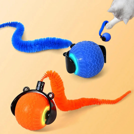 Rechargeable Interactive Cat Toy Ball - Durable Teaser for Indoor Play and Exercise (1 or 2 Count)