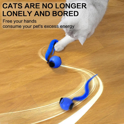 Rechargeable Interactive Cat Toy Ball - Durable Teaser for Indoor Play and Exercise (1 or 2 Count)