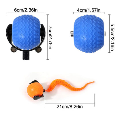 Rechargeable Interactive Cat Toy Ball - Durable Teaser for Indoor Play and Exercise (1 or 2 Count)